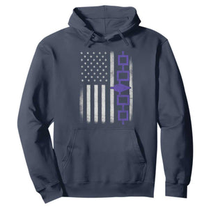 Haudenosaunee Iroquois USA Flag Native American Hoodie TS11 Navy Print Your Wear