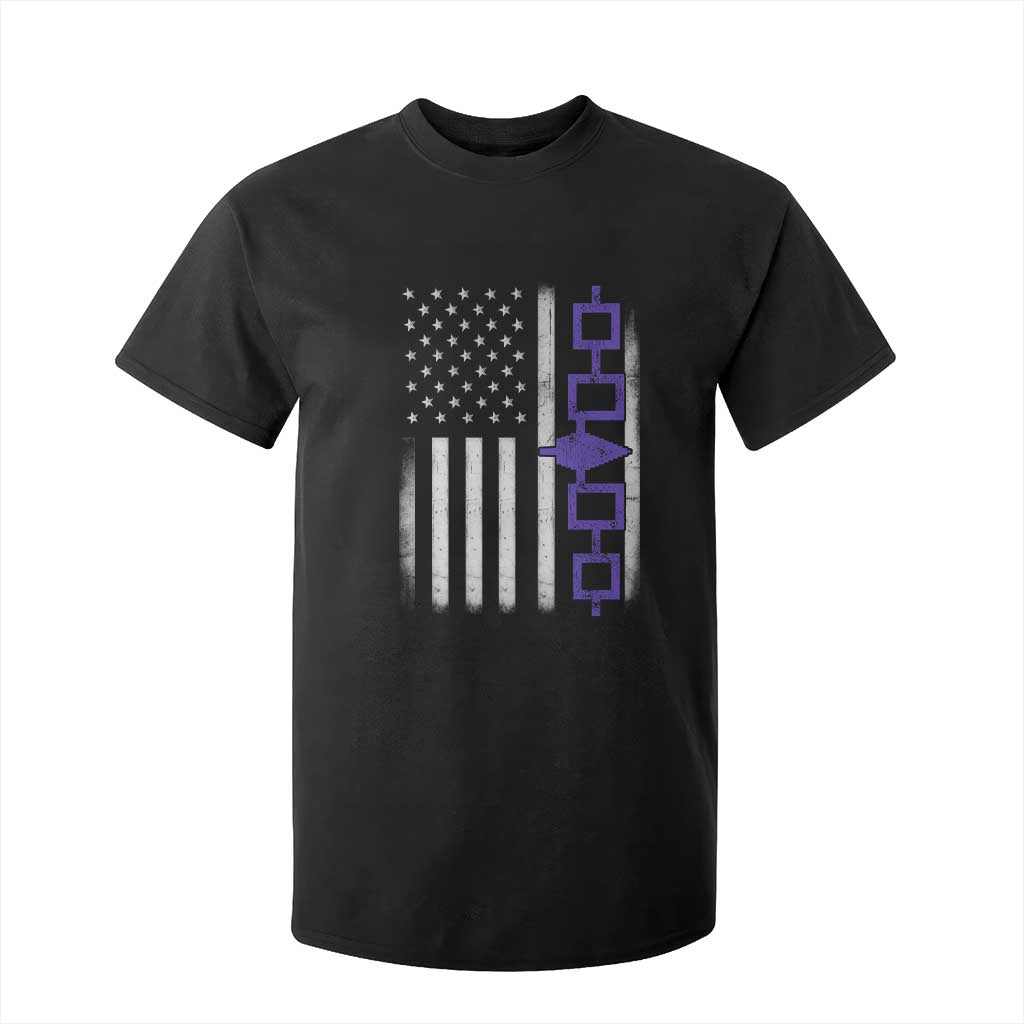 Haudenosaunee Iroquois USA Flag Native American T Shirt For Kid TS11 Black Print Your Wear