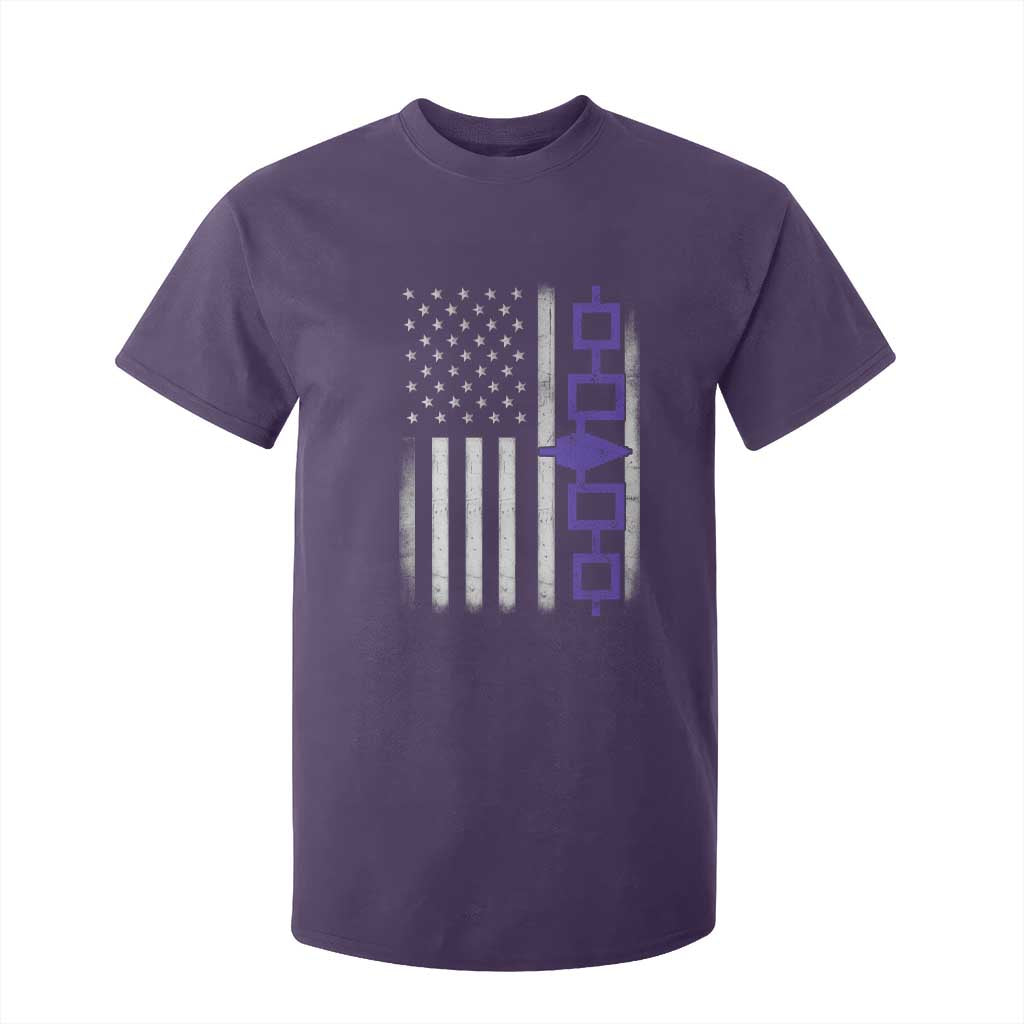 Haudenosaunee Iroquois USA Flag Native American T Shirt For Kid TS11 Purple Print Your Wear