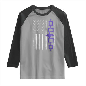 Haudenosaunee Iroquois USA Flag Native American Raglan Shirt TS11 Sport Gray Black Print Your Wear