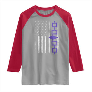 Haudenosaunee Iroquois USA Flag Native American Raglan Shirt TS11 Sport Gray Red Print Your Wear