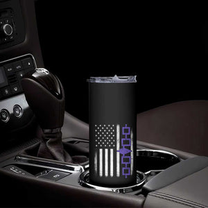 Haudenosaunee Iroquois USA Flag Native American Skinny Tumbler TS11 Print Your Wear