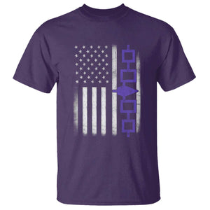 Haudenosaunee Iroquois USA Flag Native American T Shirt TS11 Purple Print Your Wear