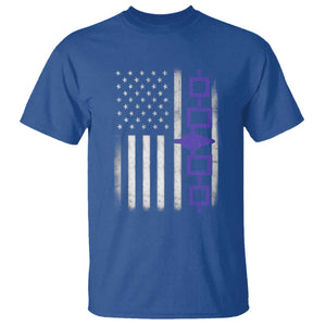 Haudenosaunee Iroquois USA Flag Native American T Shirt TS11 Royal Blue Print Your Wear