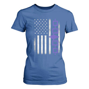 Haudenosaunee Iroquois USA Flag Native American T Shirt For Women TS11 Royal Blue Print Your Wear