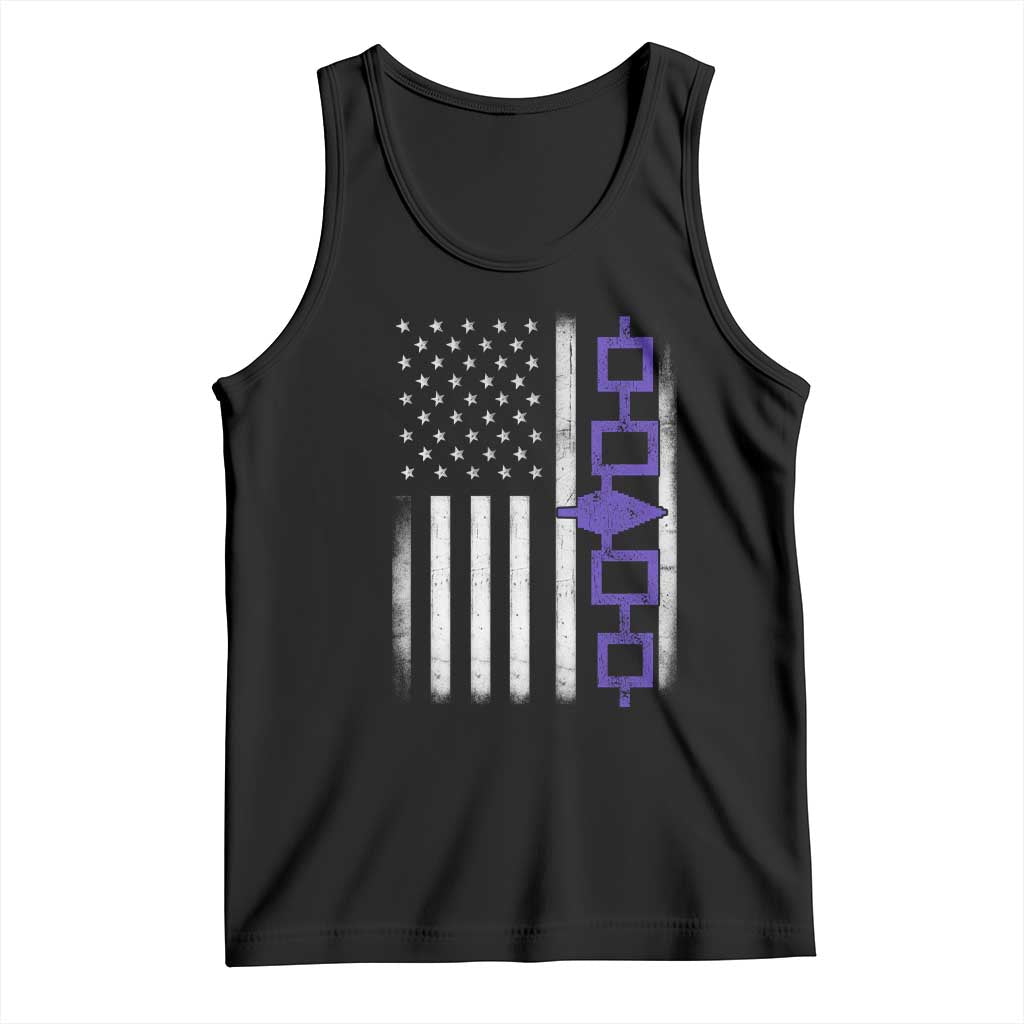 Haudenosaunee Iroquois USA Flag Native American Tank Top TS11 Black Print Your Wear