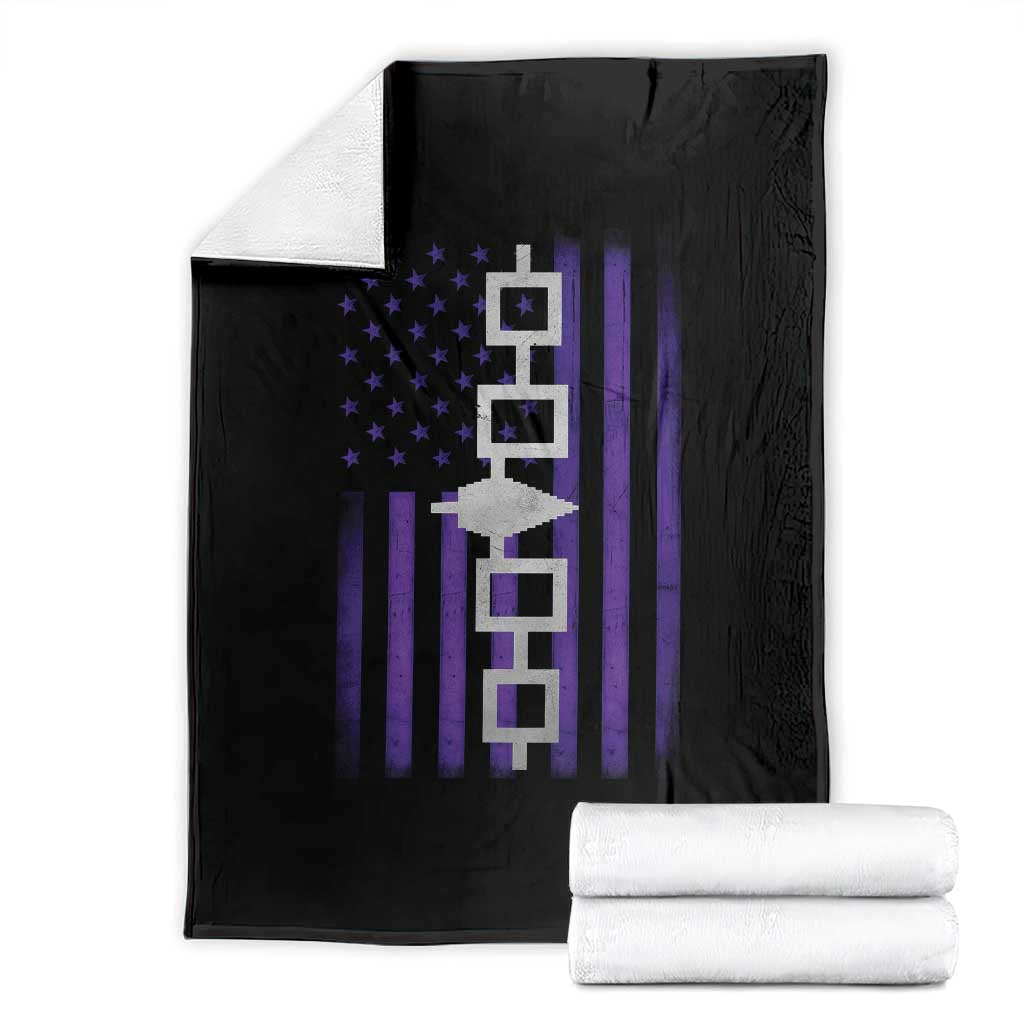 Haudenosaunee Iroquois Pride USA Flag Native American Throw Blanket TS11 Black Print Your Wear