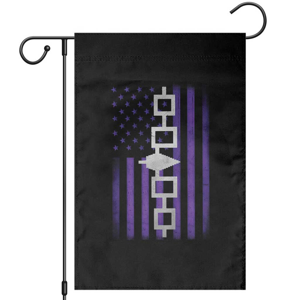 Haudenosaunee Iroquois Pride USA Flag Native American Garden Flag TS11 Black Print Your Wear