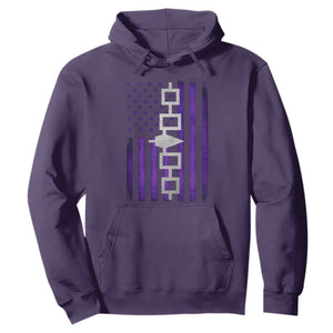 Haudenosaunee Iroquois Pride USA Flag Native American Hoodie TS11 Purple Print Your Wear