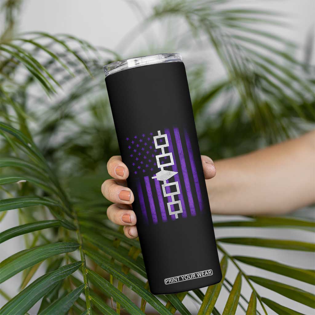 Haudenosaunee Iroquois Pride USA Flag Native American Skinny Tumbler TS11 Print Your Wear
