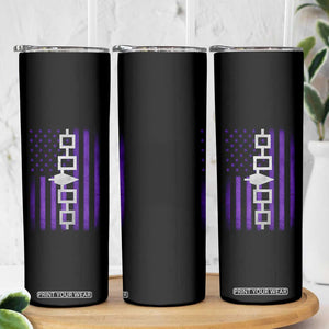 Haudenosaunee Iroquois Pride USA Flag Native American Skinny Tumbler TS11 Print Your Wear