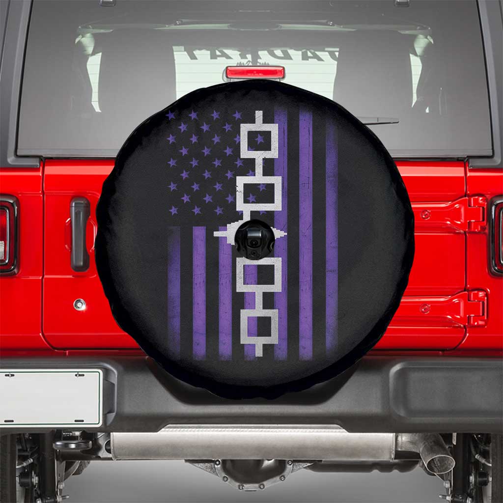 Haudenosaunee Iroquois Pride USA Flag Native American Spare Tire Cover TS11 Black Print Your Wear