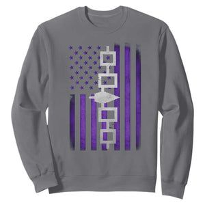 Haudenosaunee Iroquois Pride USA Flag Native American Sweatshirt TS11 Charcoal Print Your Wear