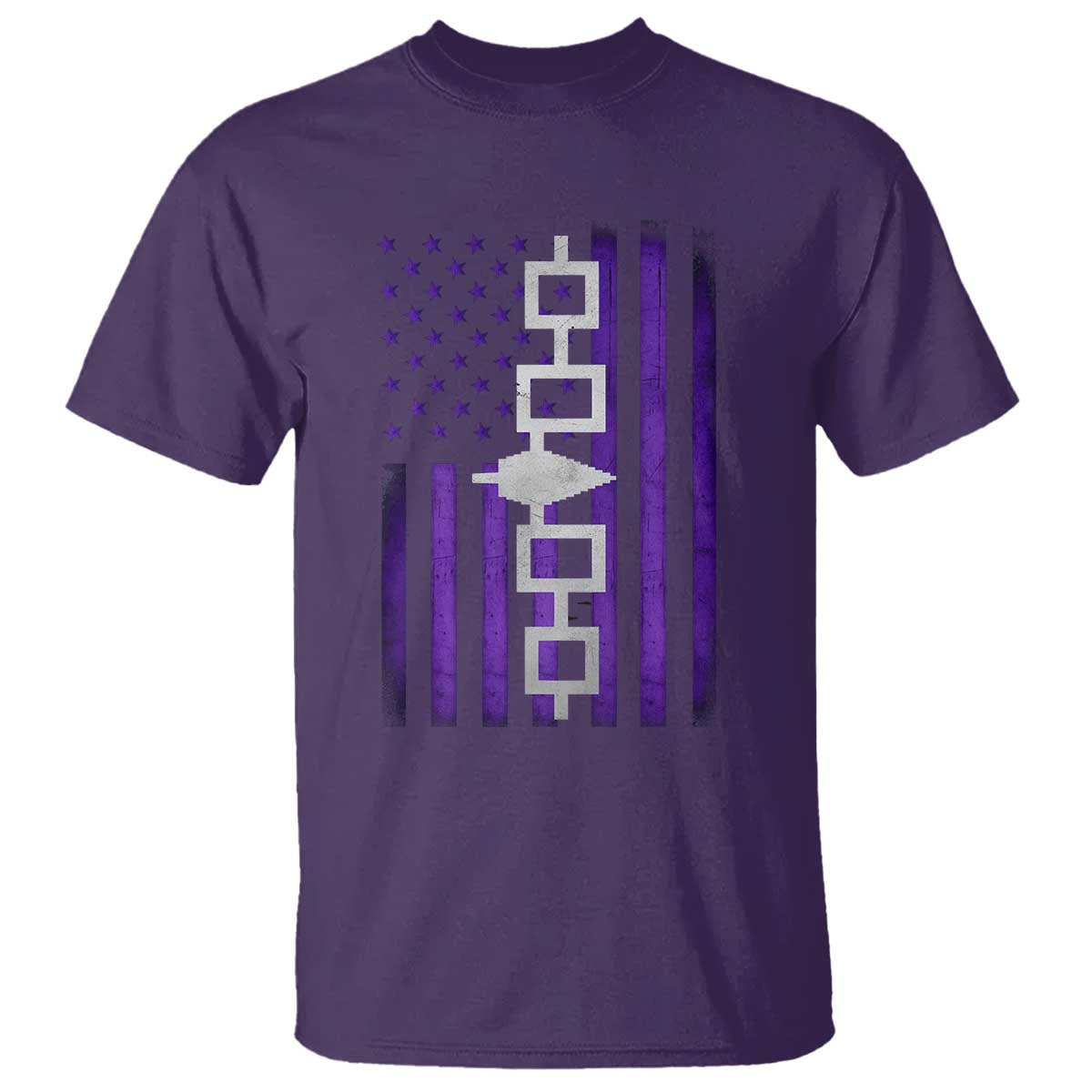 Haudenosaunee Iroquois Pride USA Flag Native American T Shirt TS11 Purple Print Your Wear