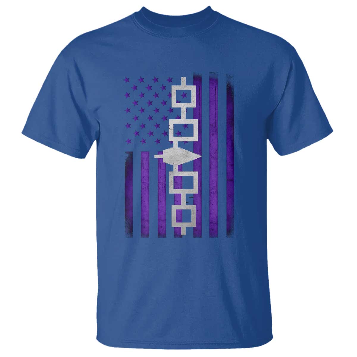 Haudenosaunee Iroquois Pride USA Flag Native American T Shirt TS11 Royal Blue Print Your Wear