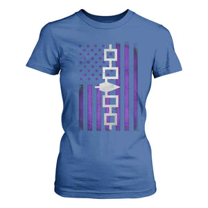 Haudenosaunee Iroquois Pride USA Flag Native American T Shirt For Women TS11 Royal Blue Print Your Wear