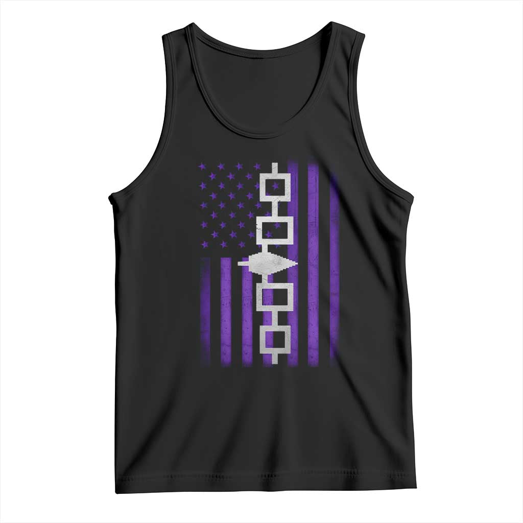 Haudenosaunee Iroquois Pride USA Flag Native American Tank Top TS11 Black Print Your Wear