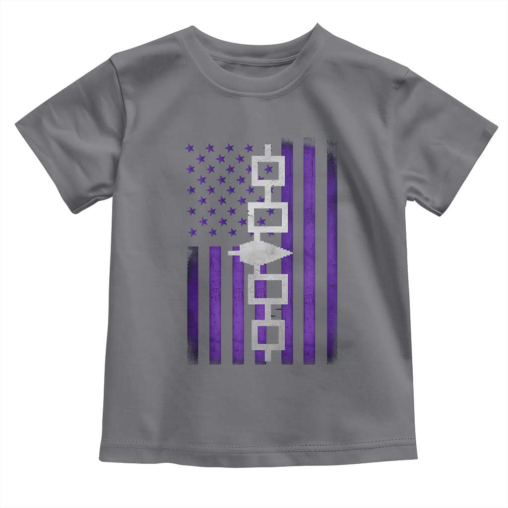 Haudenosaunee Iroquois Pride USA Flag Native American Toddler T Shirt TS11 Charcoal Print Your Wear