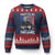 Funny Trump Fishing Ugly Christmas Sweater Mines So Big I Have To Use Two Hands American Flag - Print Your Wear