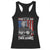 Funny Trump Fishing Racerback Tank Top Mines So Big I Have To Use Two Hands American Flag TS11 Black Print Your Wear