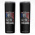 Funny Trump Fishing Skinny Tumbler Mines So Big I Have To Use Two Hands American Flag TS11 Black Print Your Wear