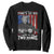 Funny Trump Fishing Sweatshirt Mines So Big I Have To Use Two Hands American Flag TS11 Black Print Your Wear