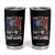 Funny Trump Fishing Tumbler Cup Mines So Big I Have To Use Two Hands American Flag TS11 Black Print Your Wear
