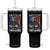 Funny Trump Fishing Tumbler With Handle Mines So Big I Have To Use Two Hands American Flag TS11 One Size: 40 oz Black Print Your Wear