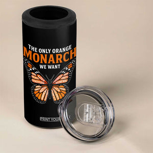 The Only Orange Monarch We Want 4 in 1 Can Cooler Tumbler Monarch Butterfly TS11 Print Your Wear