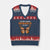 The Only Orange Monarch We Want V-Neck Knit Sweater Vest Monarch Butterfly - Print Your Wear