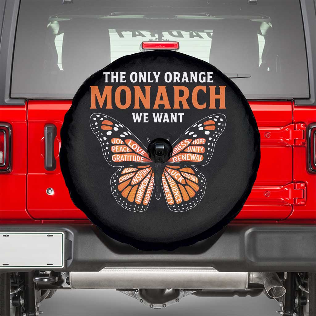 The Only Orange Monarch We Want Spare Tire Cover Monarch Butterfly TS11 Black Print Your Wear