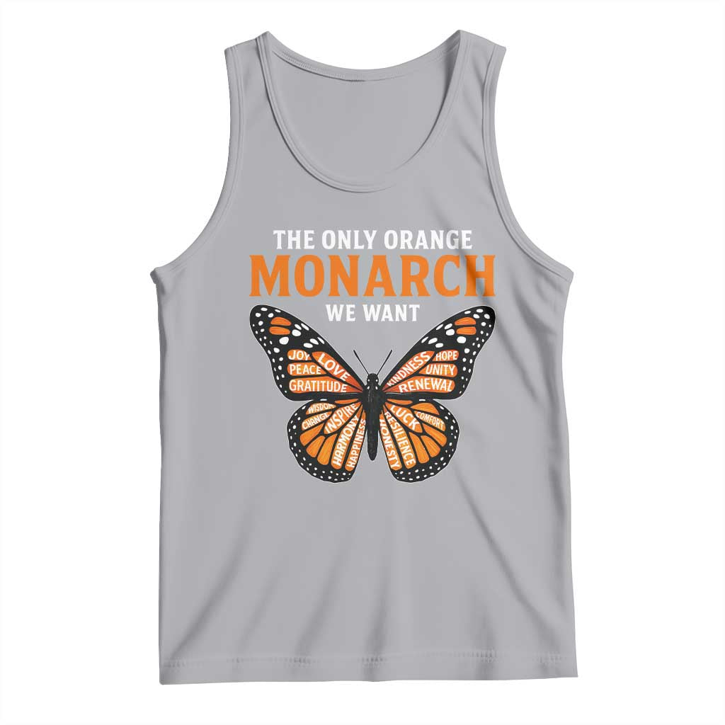 The Only Orange Monarch We Want Tank Top Monarch Butterfly TS11 Athletic Heather Print Your Wear