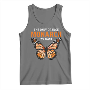 The Only Orange Monarch We Want Tank Top Monarch Butterfly TS11 Black Heather Print Your Wear