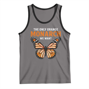 The Only Orange Monarch We Want Tank Top Monarch Butterfly TS11 Deep Heather Black Print Your Wear