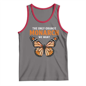 The Only Orange Monarch We Want Tank Top Monarch Butterfly TS11 Deep Heather Red Print Your Wear