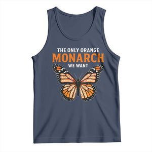 The Only Orange Monarch We Want Tank Top Monarch Butterfly TS11 Navy Print Your Wear