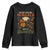 We Only Need One Monarch And Its A Butterfly Youth Sweatshirt Retro Peace Sign Flowers TS11 Black Print Your Wear