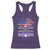 American Grown With Iroquois Roots Racerback Tank Top Tree USA Flag TS11 Purple Print Your Wear