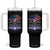 American Grown With Iroquois Roots Tumbler With Handle Tree USA Flag TS11 One Size: 40 oz Black Print Your Wear