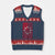 Oglala Lakota Sioux USA Flag Native American V-Neck Knit Sweater Vest - Print Your Wear