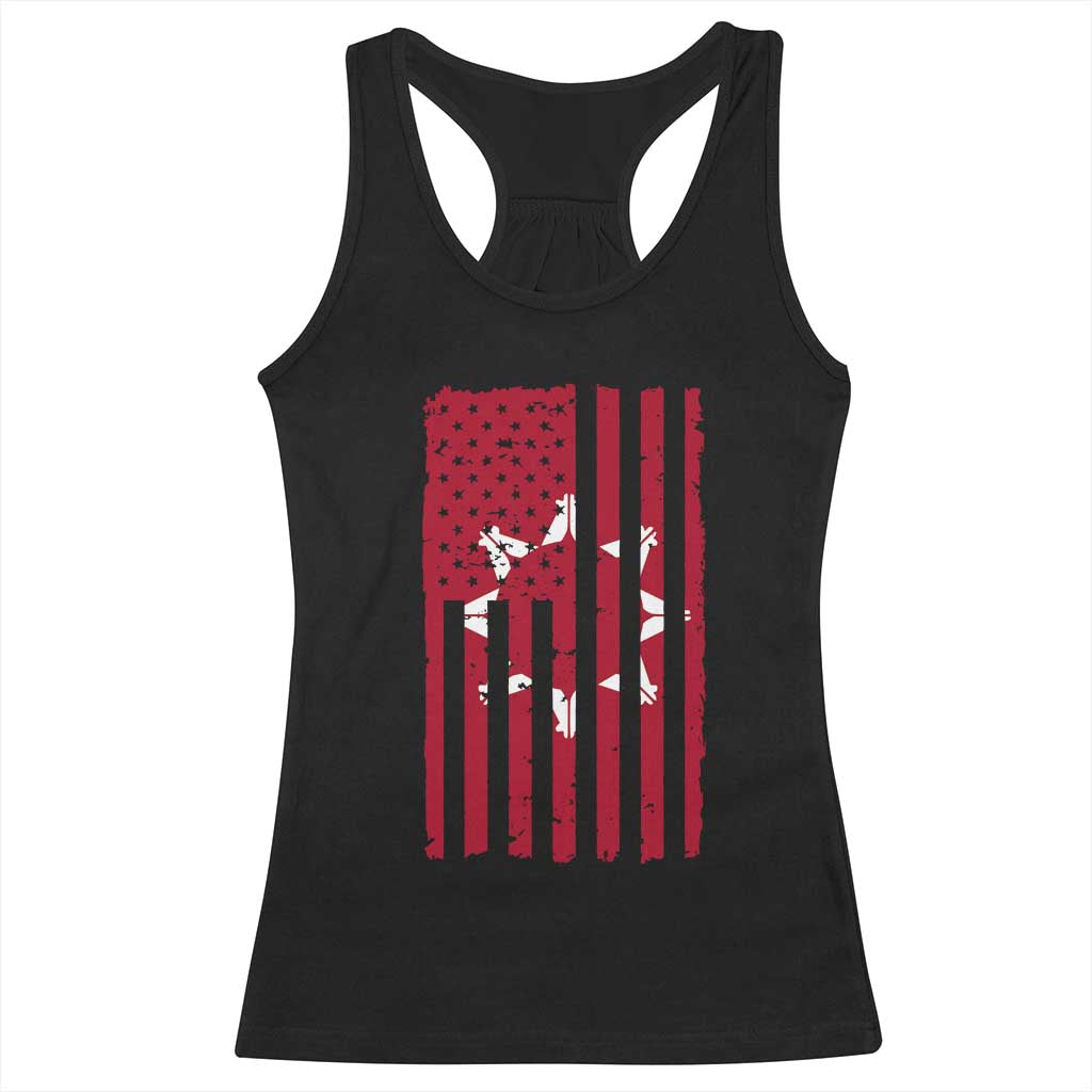 Oglala Lakota Sioux USA Flag Native American Racerback Tank Top TS11 Black Print Your Wear