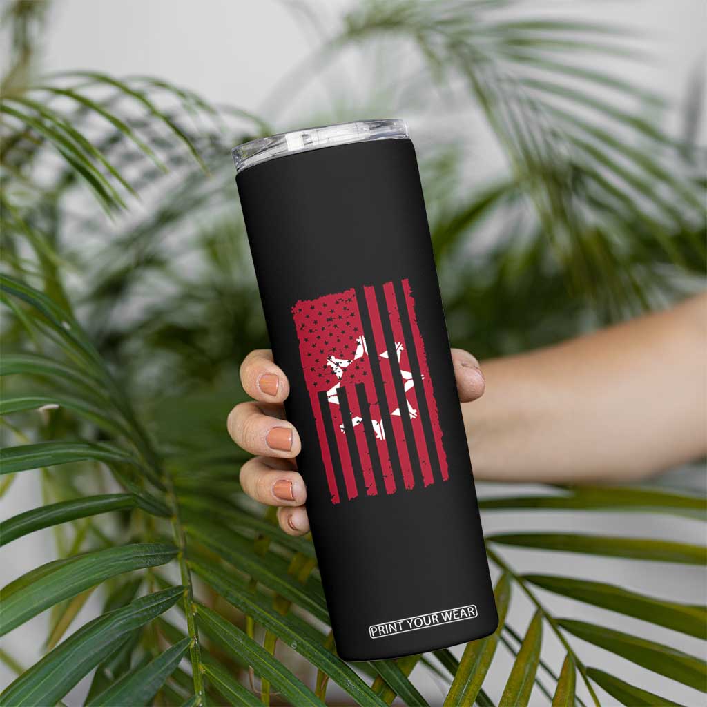 Oglala Lakota Sioux USA Flag Native American Skinny Tumbler TS11 Print Your Wear