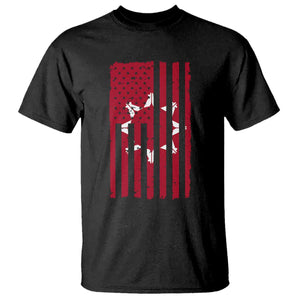 Oglala Lakota Sioux USA Flag Native American T Shirt TS11 Black Print Your Wear