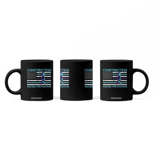Construction Suicide Prevention Awareness Coffee Mug Mental Health American Flag TS11 Print Your Wear