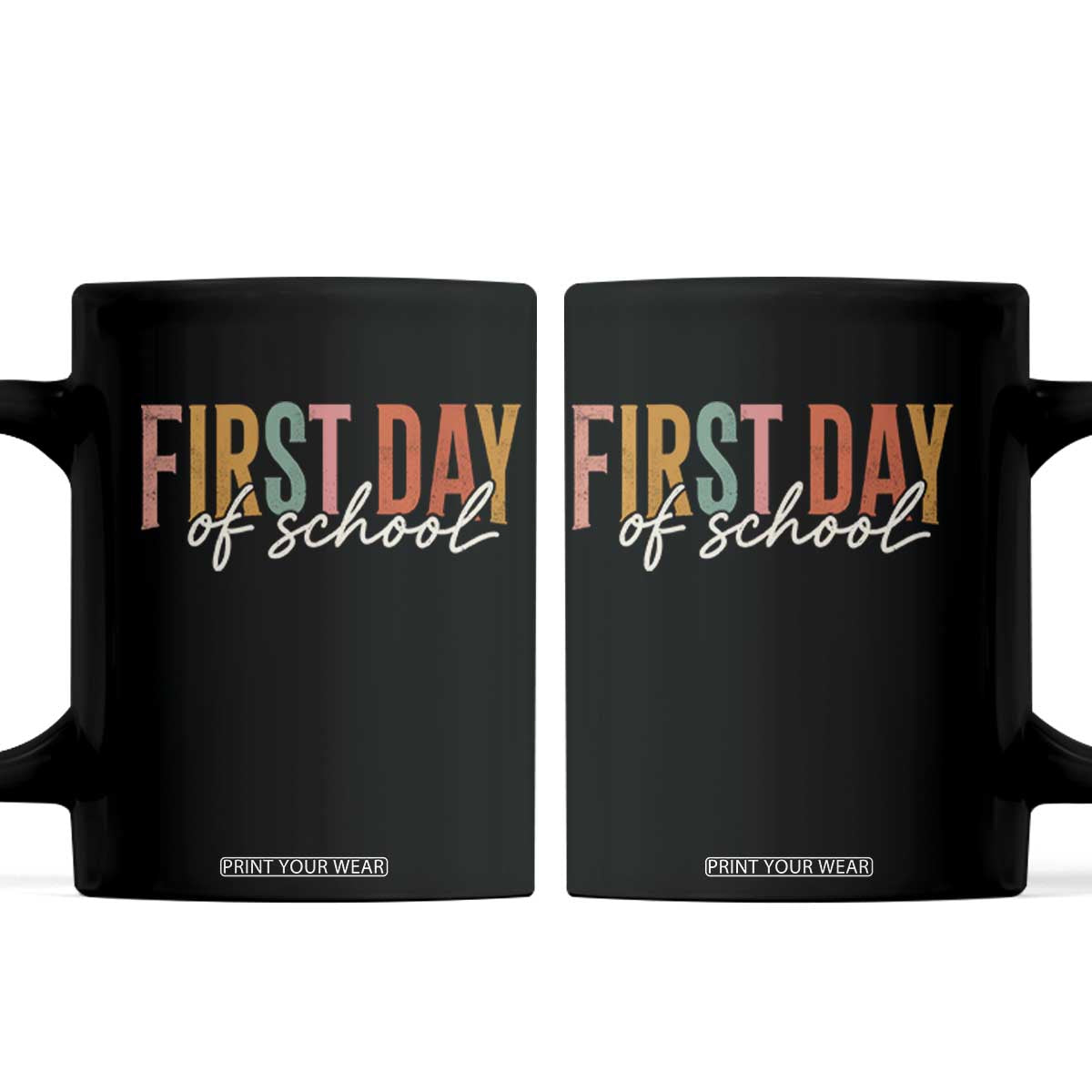 First Day of School Teacher Student Coffee Mug Funny Back to School Retro