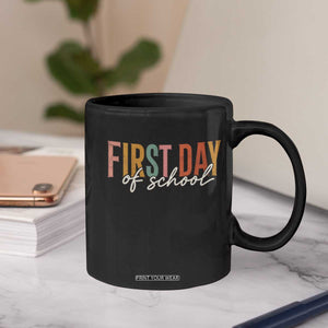 First Day of School Teacher Student Coffee Mug Funny Back to School Retro