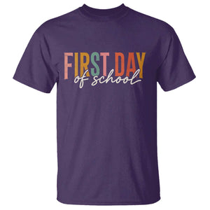 First Day of School Teacher Student T Shirt Funny Back to School Retro TS11 Purple Print Your Wear