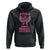 Breast Cancer Awareness Hoodie My Hero Is Now My Angel Pink Ribbon Wings Heart TS11 Black Print Your Wear