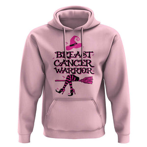 Breast Cancer Warrior Witch Hoodie Hat Shoes Broom Pink Ribbon Witchy Vibe TS11 Light Pink Print Your Wear