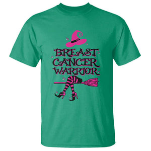 Breast Cancer Warrior Witch T Shirt Hat Shoes Broom Pink Ribbon Witchy Vibe TS11 Irish Green Print Your Wear